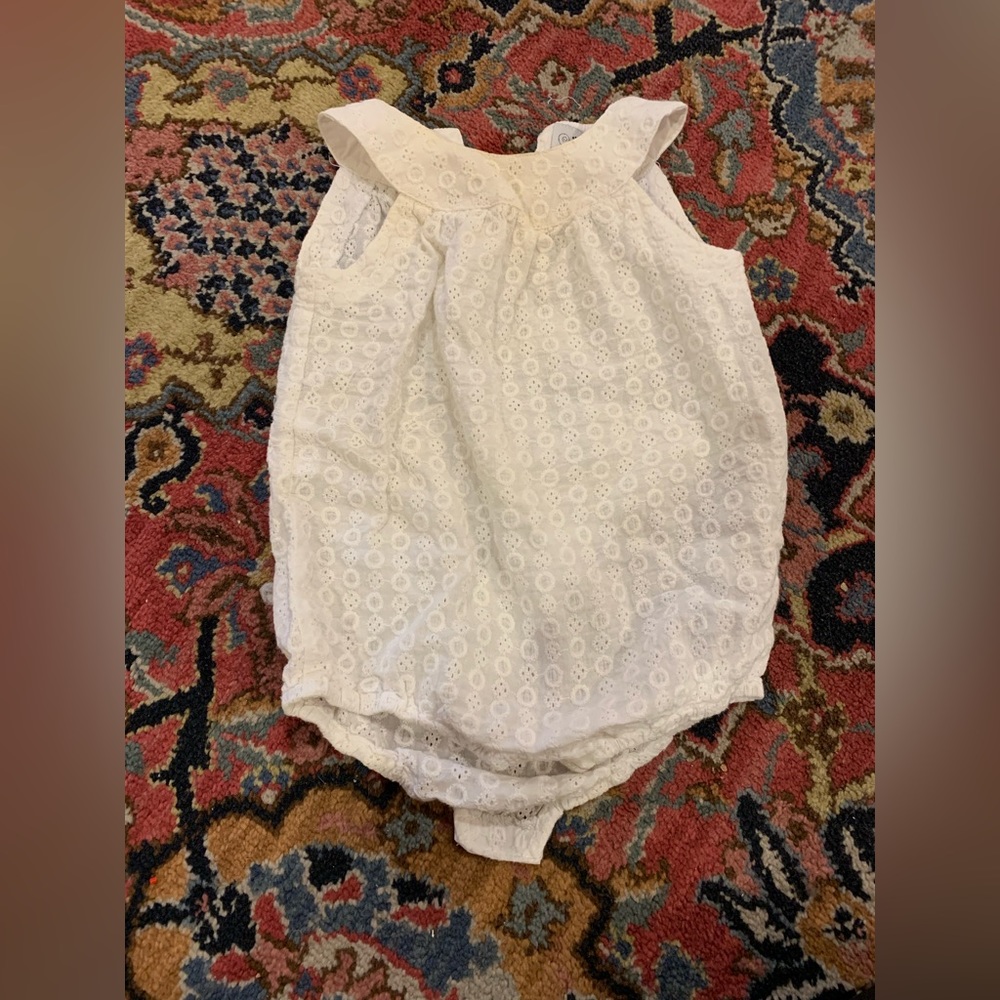 Busy bees 24 month white eyelet bubble